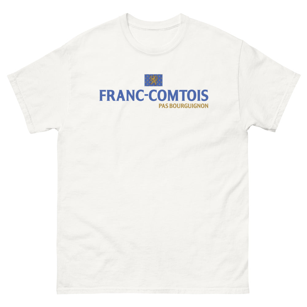 T-shirt Franc-Comtois blanc - Humour sur les Bourguignons