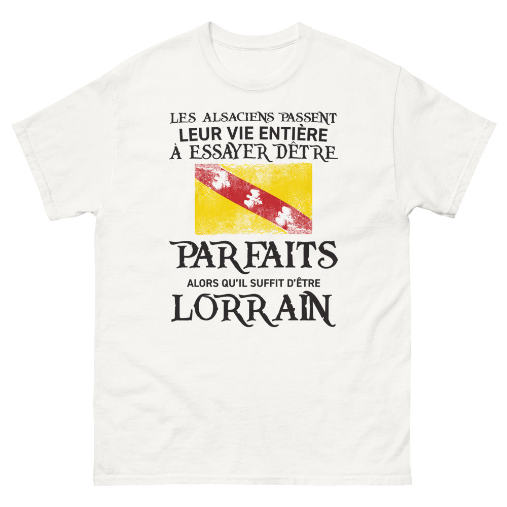 T-shirt Lorraine blanc - Les Alsaciens juste Lorrain