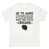 T-shirt Creuse blanc - Je te jure j'entends des voix