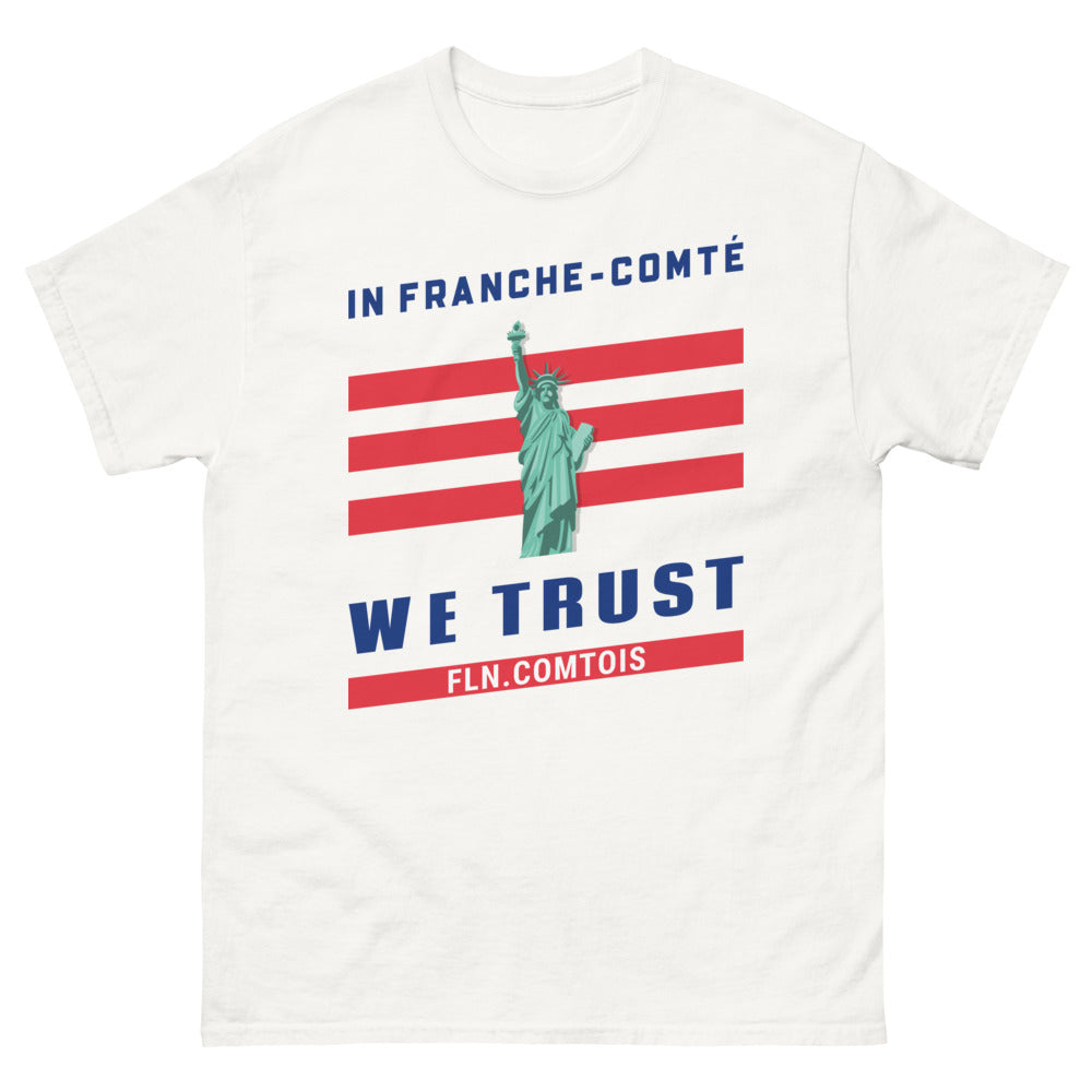 T-shirt Franche-Comté blanc - In Franche-Comté We Trust