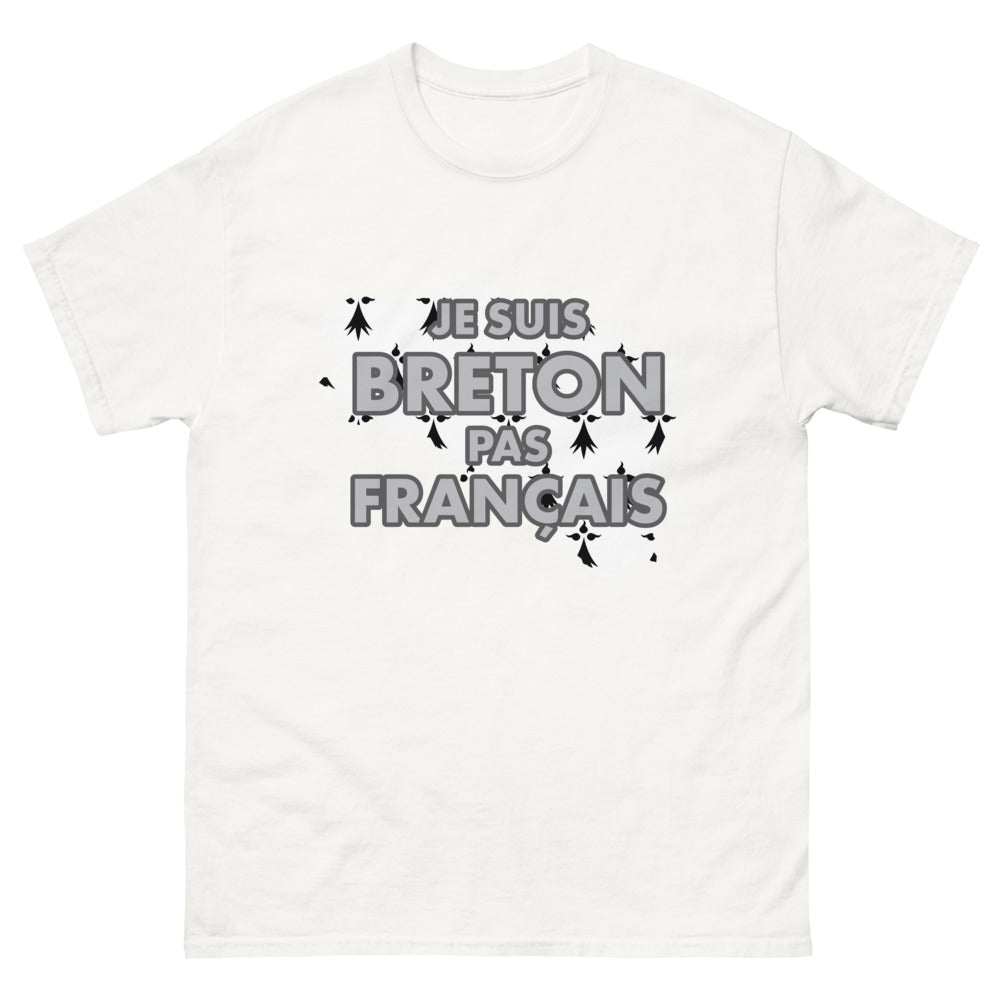 T-shirt Bretagne blanc - Je suis Breton, pas Français!