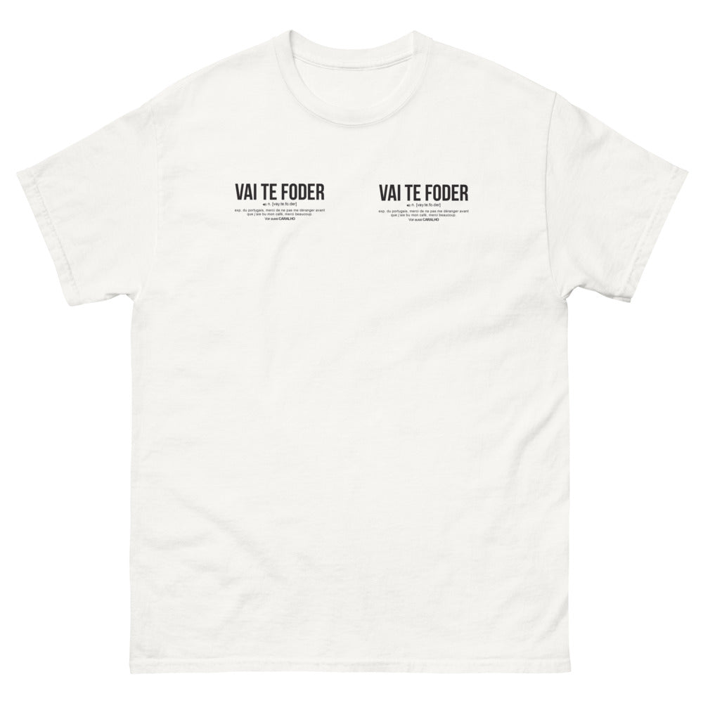 T-shirt Portugal blanc - Vai-te foder pour matins difficiles