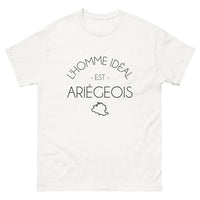 Thumbnail for T-shirt Ariège blanc - L'homme idéal est Ariégeois