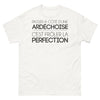 T-shirt Ardèche blanc - Passer à côté, c'est frôler la perfection