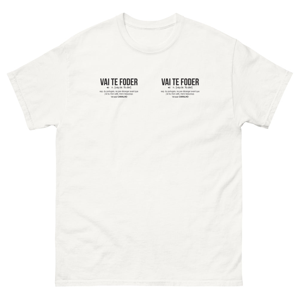 T-shirt Portugal blanc - Ne pas déranger avant café