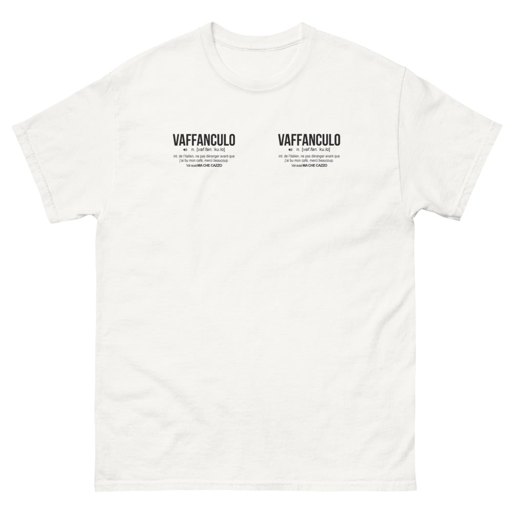 T-shirt Italie blanc - Ne pas déranger avant café