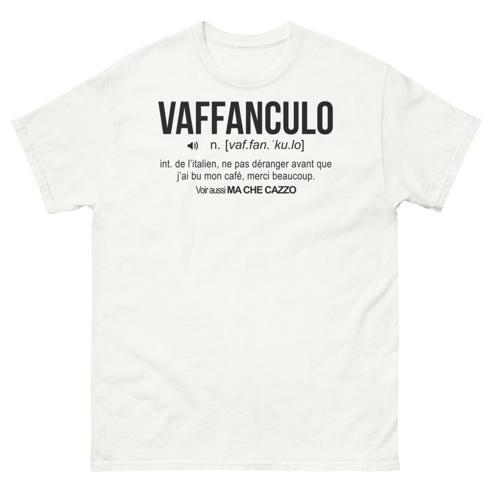 T-shirt Italie blanc - Ne pas déranger avant mon café