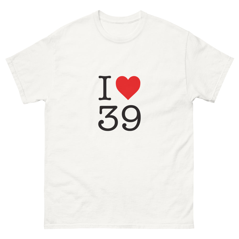T-shirt Jura blanc - I Love 39, fierté jurassienne