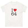 T-shirt Pyrénées-Atlantiques blanc - I Love 64 avec humour