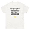 T-shirt humour réaliste blanc - Je ne suis pas toujours une connasse