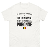 Thumbnail for T-shirt Poronne blanc - Je ne suis pas toujours une connasse