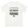 T-shirt Poronne blanc - Je ne suis pas toujours une connasse