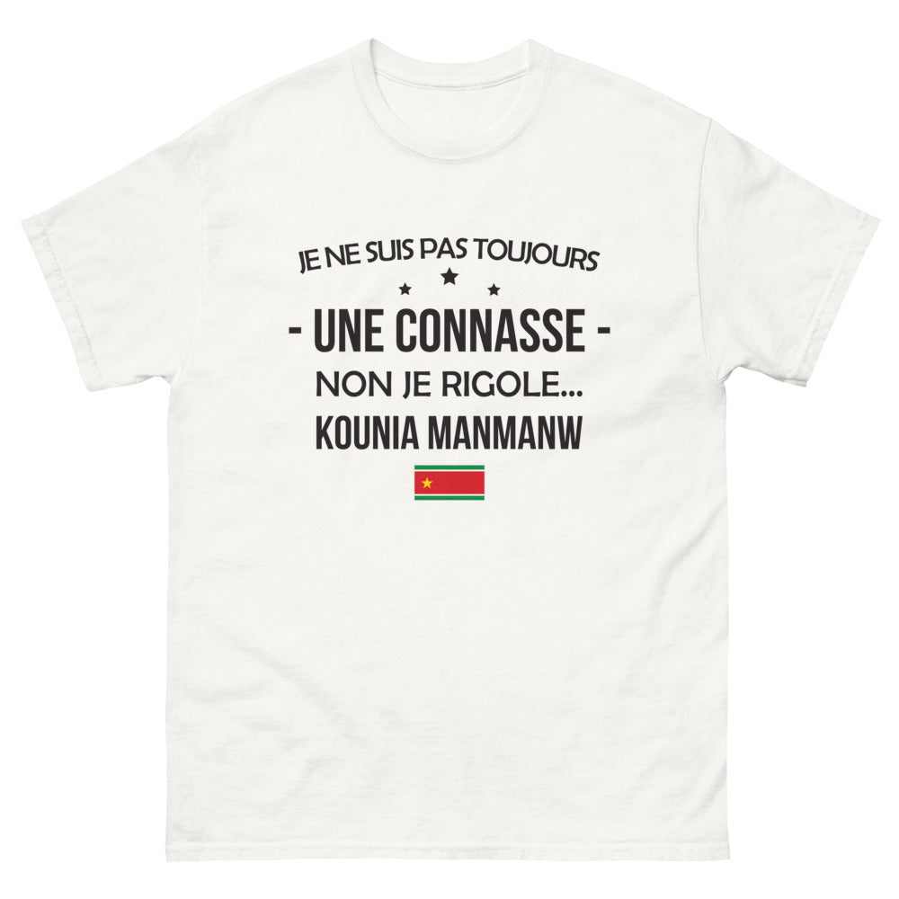 T-shirt Créole blanc - Je ne suis pas toujours une connasse
