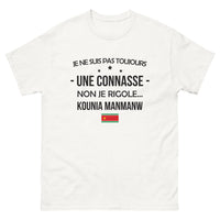 Thumbnail for T-shirt Créole blanc - Je ne suis pas toujours une connasse