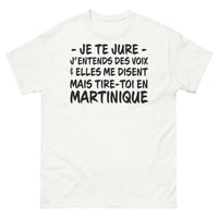 Thumbnail for T-shirt Martinique blanc - Je t'entends, mais tire-toi
