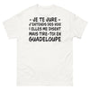 T-shirt Guadeloupe blanc - je te jure j'entends des voix