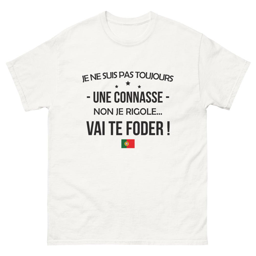 T-shirt humour français blanc - Connasse par Moments, Je Rigole