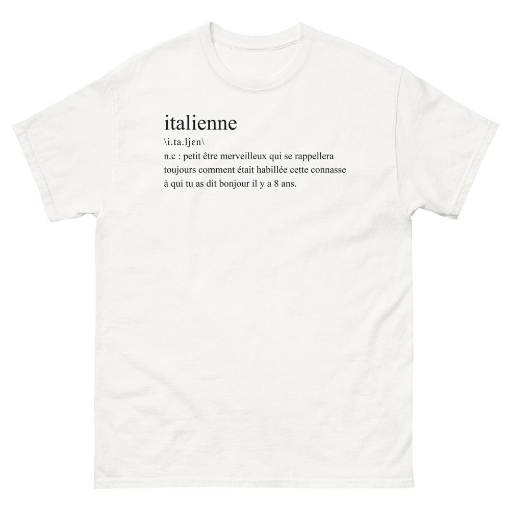 T-shirt Italie blanc - Italienne: mémoire et mode