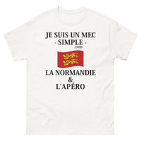 Thumbnail for T-shirt Normand blanc - J'aime la Normandie et l'apéro