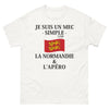 T-shirt Normand blanc - J'aime la Normandie et l'apéro