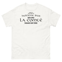 Thumbnail for T-shirt Comté blanc - Paradis sur Terre, esprit jovial