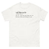 T-shirt Italie blanc - Vaf Fan Cu Lo, humour italien