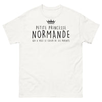Thumbnail for T-shirt Normandie blanc - Petite princesse au cœur tendre