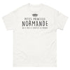 T-shirt Normandie blanc - Petite princesse au cœur tendre