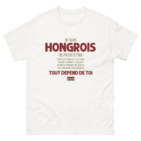 Thumbnail for T-shirt Hongrois blanc - Froid comme la glace ou ton pire cauchemar