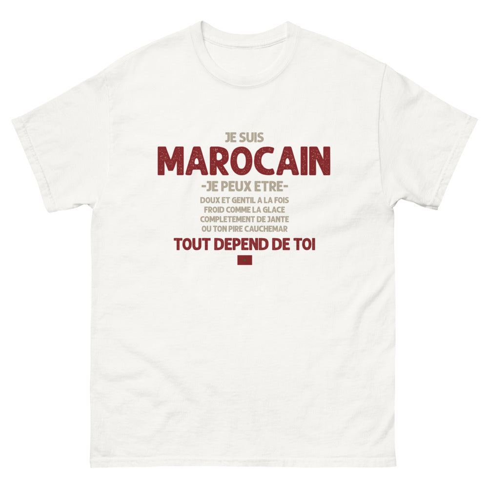 T-shirt marocain blanc - Doux et Gentil, Froid comme la Glace
