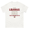 T-shirt Libanais blanc - Je suis Libanais, doux et gentil