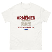 Thumbnail for T-shirt Arménien blanc - Je suis Arménien : doux ou glacial ?