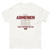 T-shirt Arménien blanc - Je suis Arménien : doux ou glacial ?