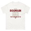 T-shirt Roumain blanc - Doux et gentil comme la glace
