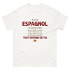 T-shirt Espagne blanc - Je suis Espagnol, doux et gentil
