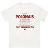 T-shirt Pologne blanc - Doux ou froid comme la glace