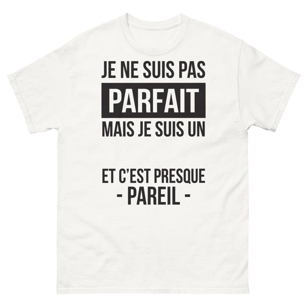 T-shirt Bretagne blanc - Je ne suis pas parfait, mais je suis un Breton