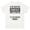 T-shirt Bretagne blanc - Je ne suis pas parfait, mais je suis un Breton