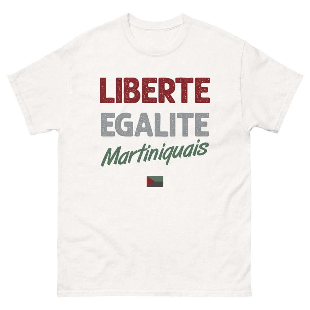 T-shirt Martinique blanc - Liberté Égalité Martiniquais