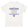 T-shirt Ardèche blanc - Je suis Ardéchois, humour et fierté