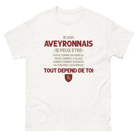 Thumbnail for T-shirt Aveyronnais blanc - Doux comme un agneau, froid comme la glace