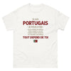 T-shirt Portugal blanc - Je suis Portugais, doux comme un agneau