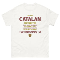 Thumbnail for T-shirt Catalogne blanc - Je suis Catalan, doux ou déjanté ?