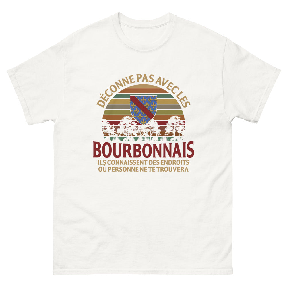 T-shirt Bourbonnais blanc - Déconne pas avec les Bourbonnais