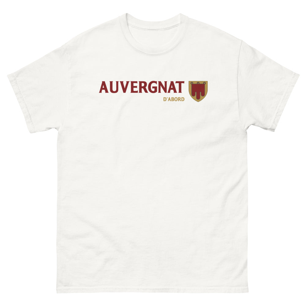 T-shirt Auvergne blanc - Auvergnat d'Abord
