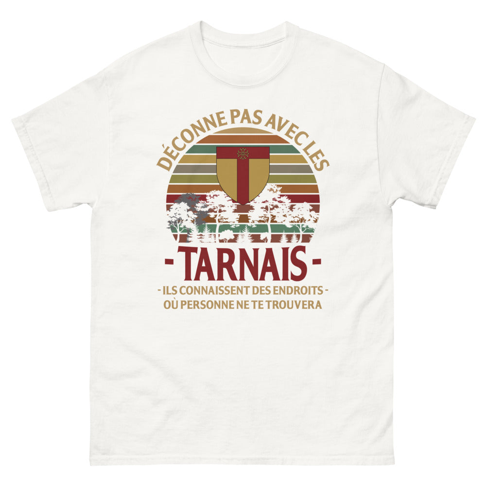 T-shirt Tarn blanc - Déconne pas avec les Tarnais