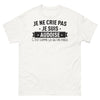 T-shirt Aude blanc - Je ne crie pas, je suis Audoise