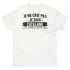 T-shirt Catalogne blanc - Je ne crie pas, je suis catalane