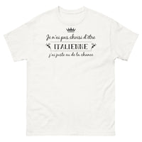 Thumbnail for T-shirt Italie blanc - Je n'ai pas choisi d'être italienne