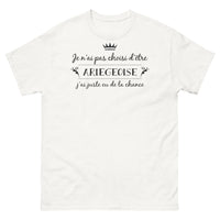 Thumbnail for T-shirt Ariège blanc - Je n'ai pas choisi d'être Ariégeoise